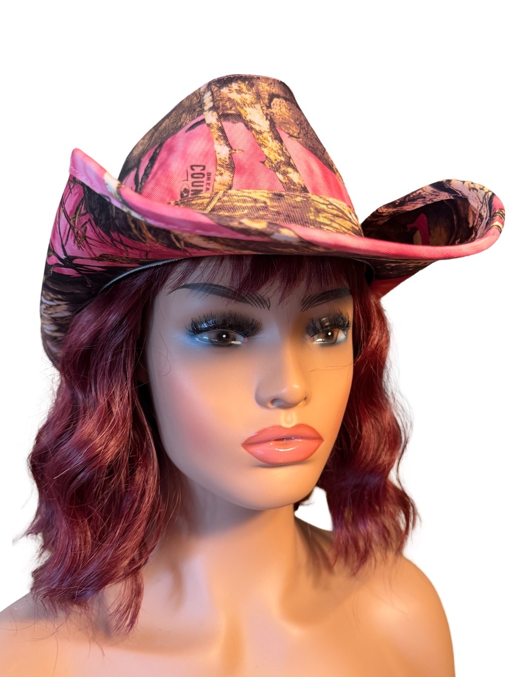 Mossy Oak Peter Grimm NWT Coastal Cowgirl Pink Camouflage Cowboy Hat One Size